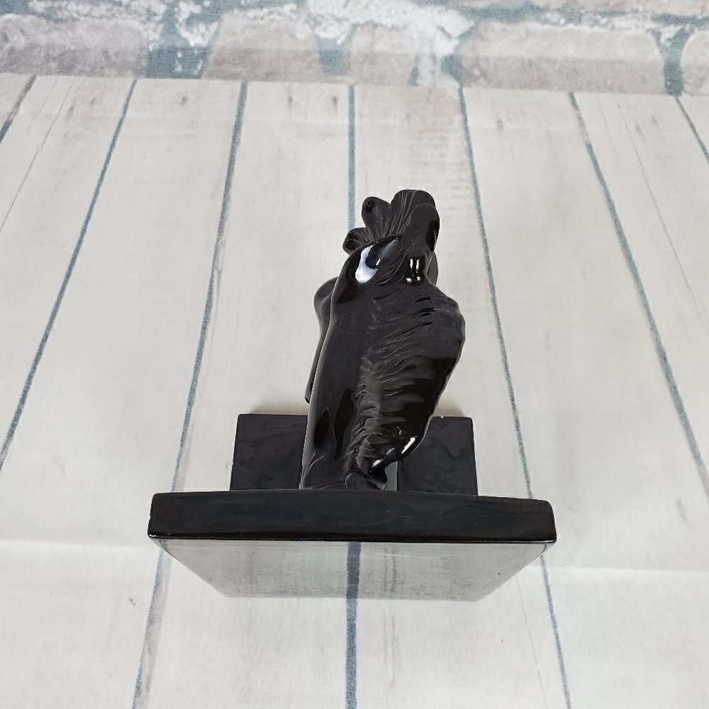 Black Stallion Bookend Decor Chess Knight Ceramic - Picture 4 of 11